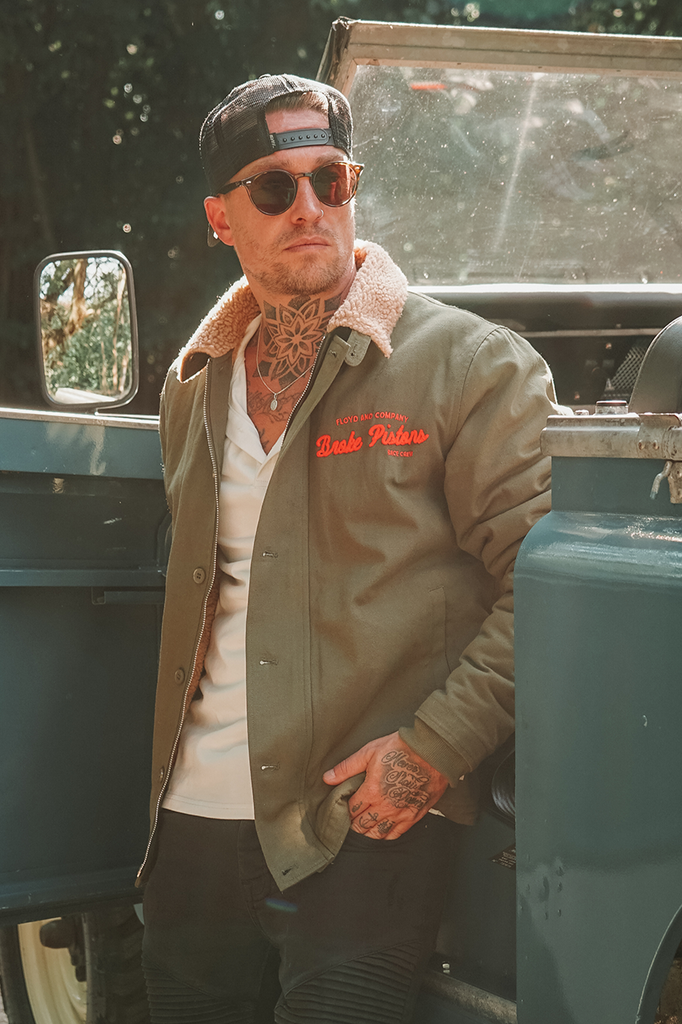 Broke Pistons N1 Deck Jacket (Olive Green) - Main Image