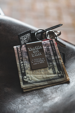 Thrills Not Bills Money Clip