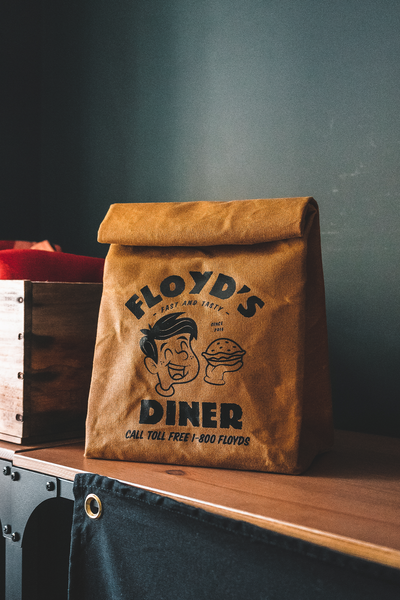 Floyd's Diner Lunch Bag (12Oz waxed canvas)